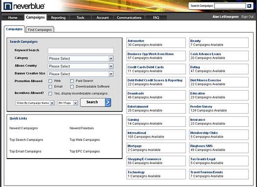 plateforme neverblue