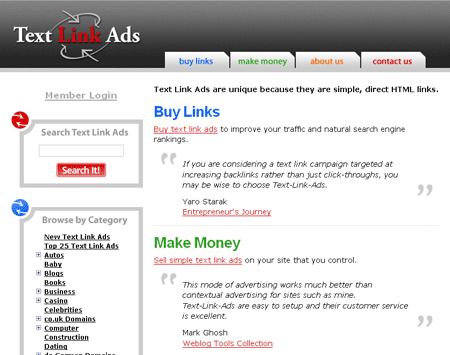 Text Link Ads