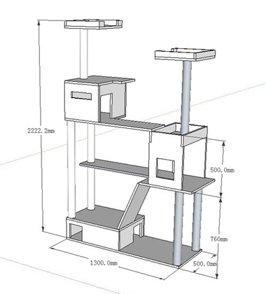 Plan pour construire un arbre à chat
